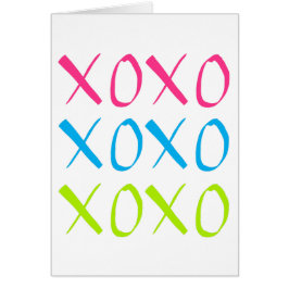 Tarjeta de felicitación XOXO