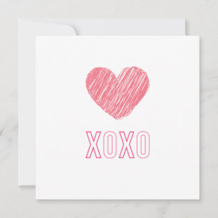 Tarjeta de felicitación "XOXO"