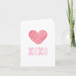 Tarjeta de felicitación "XOXO"