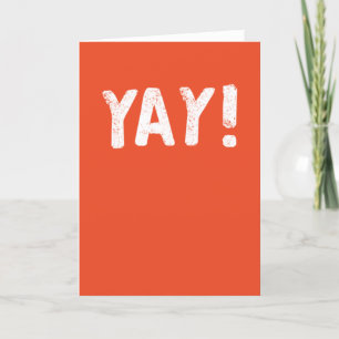Tarjeta de Felicitación Yay