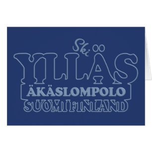 Tarjeta de felicitación YLLÄS FINLAND