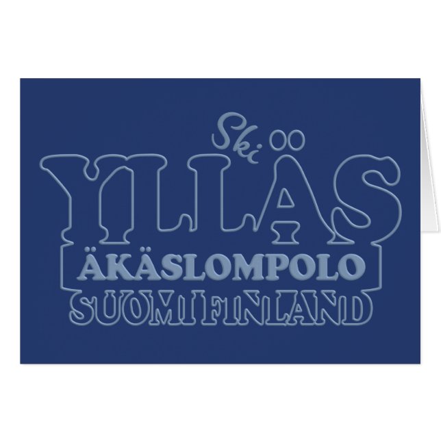 Tarjeta de felicitación YLLÄS FINLAND (Anverso (Horizontal))