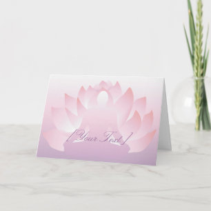 Tarjeta de felicitación Yoga Lotus