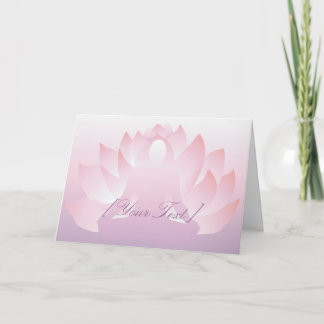 Tarjeta de felicitación Yoga Lotus