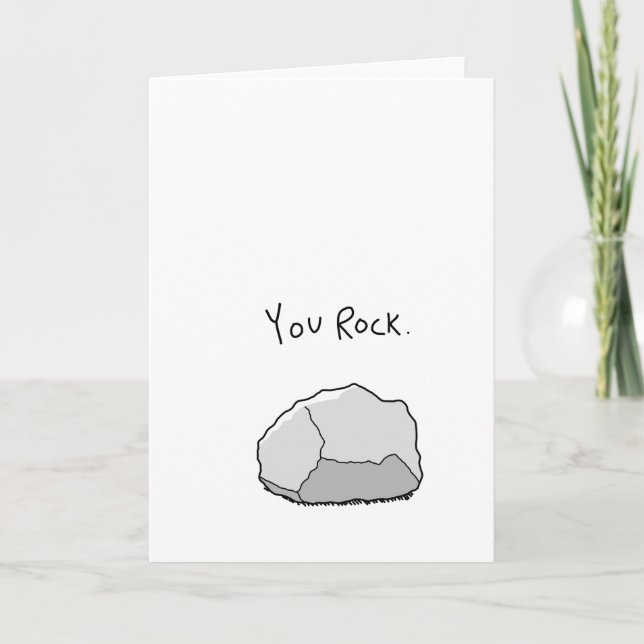 Tarjeta de felicitación "You Rock" (Anverso)
