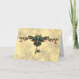 Tarjeta de felicitación "Yule Greenman"