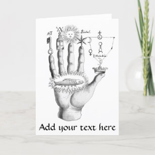 Tarjeta de felicitación Zazzle Signo de alquimia