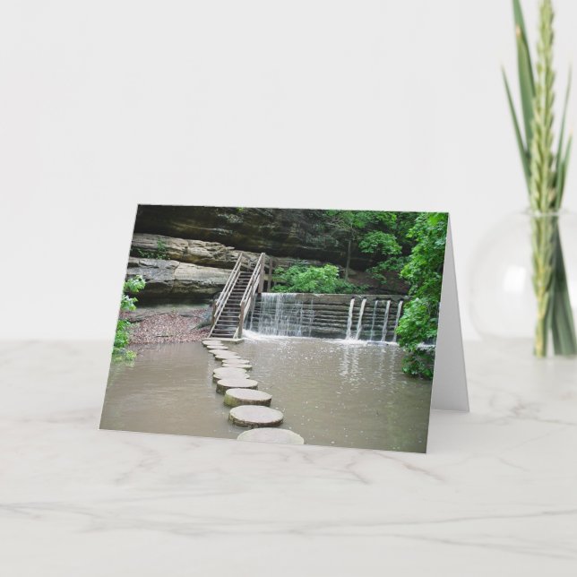 Tarjeta de felicitación Zen Walk #1 (Anverso)