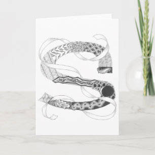 Tarjeta de felicitación - Zenletter "S "