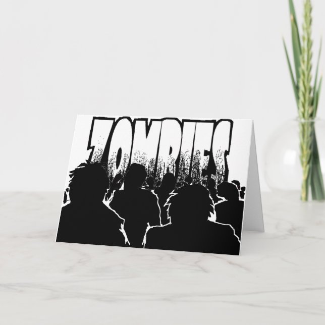 Tarjeta de felicitación Zombie (Anverso)