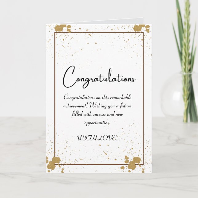 TARJETA DE FELICITACIONES (Anverso)