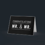 Tarjeta de felicitaciones a Bodas de parejas homos<br><div class="desc">Deseo a sus amigos gays y felicitaciones familiares por su boda.</div>