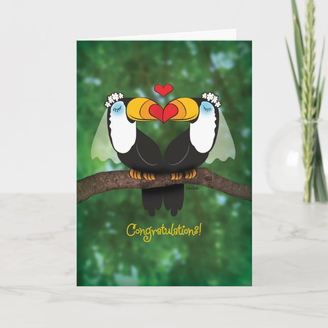 Tarjeta de felicitaciones a Bodas lésbicos de Tout (Anverso)