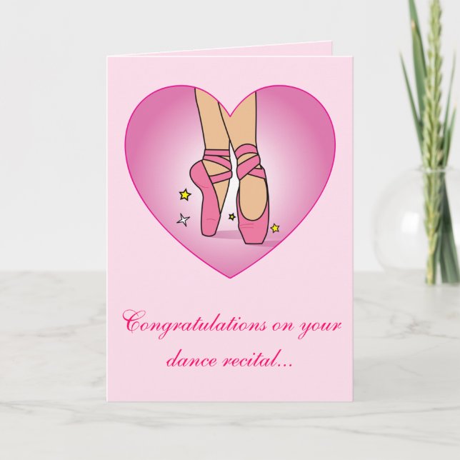 Tarjeta de felicitaciones a Dance Recital (Anverso)