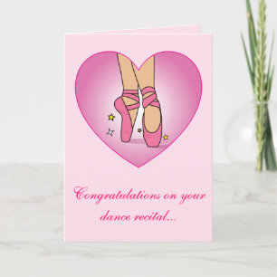 Tarjeta de felicitaciones a Dance Recital