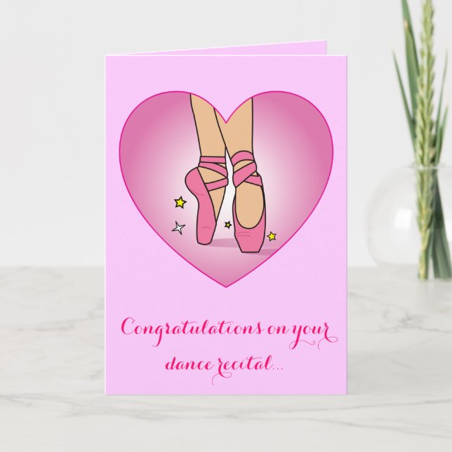 Tarjeta de felicitaciones a Dance Recital (Anverso)