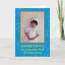Tarjeta de felicitaciones a la escuela de enfermer