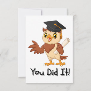 Tarjeta de felicitaciones a la graduación de la gu