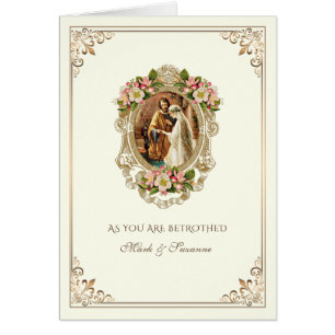 Tarjeta de felicitaciones a la plegaria Betrothal