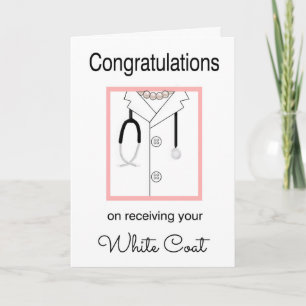 Tarjeta de felicitaciones a las mujeres médicas bl