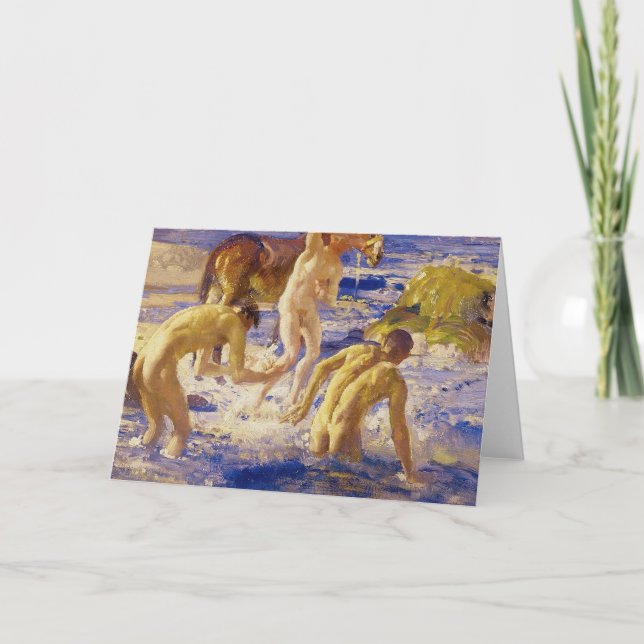 Tarjeta de felicitaciones a los Bellas Artes de lo (Anverso)