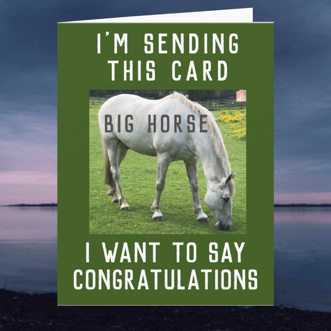 Tarjeta de felicitaciones a los caballos grandes (Subido por el creador)