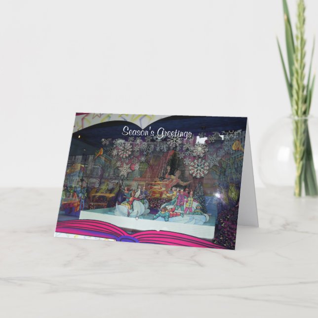 Tarjeta de felicitaciones a los navidades de la te (Anverso)