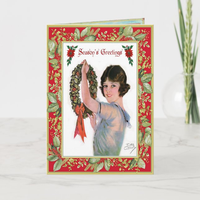 Tarjeta de felicitaciones a los Navidades de la vi (Anverso)