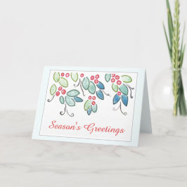 Tarjeta de felicitaciones a Navidades de temporada