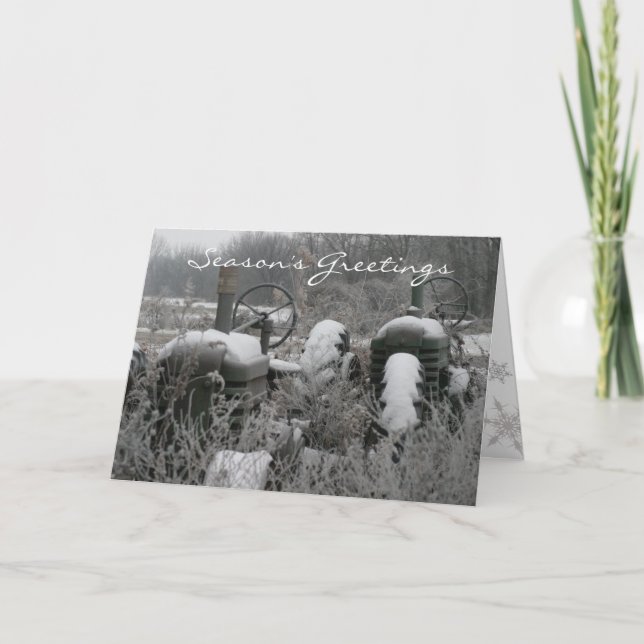 Tarjeta de felicitaciones a Navidades de temporada (Anverso)