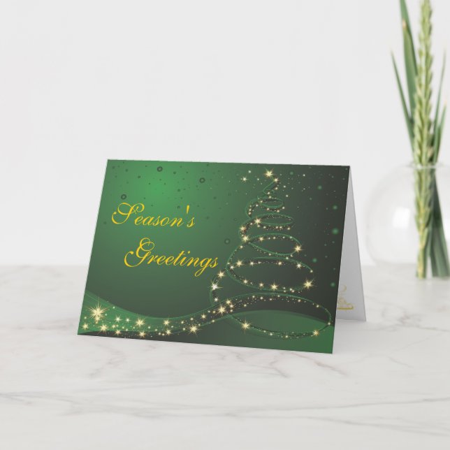 Tarjeta de felicitaciones a Navidades de temporada (Anverso)