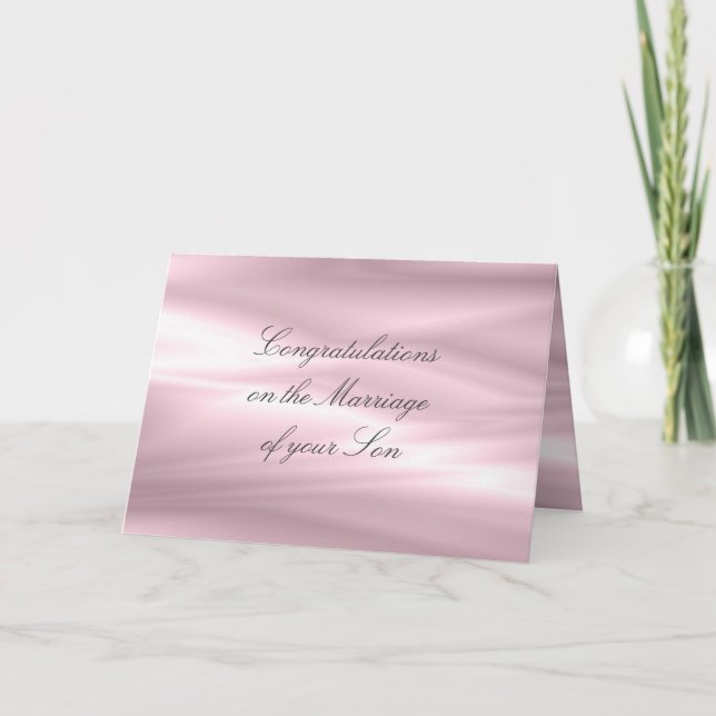 Tarjeta de felicitaciones a padres de novia (Anverso)