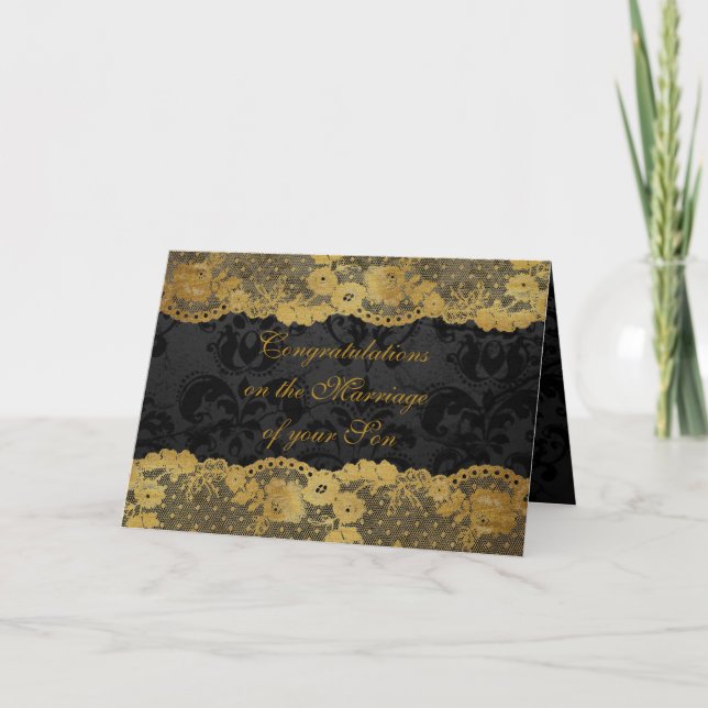 Tarjeta de felicitaciones a padres de novia (Anverso)