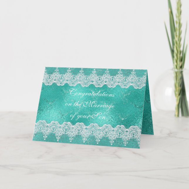 Tarjeta de felicitaciones a padres de novia (Anverso)