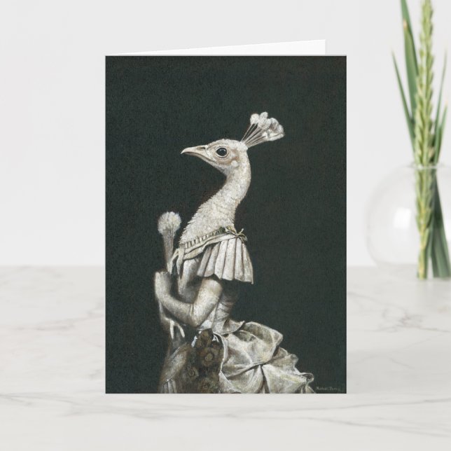 Tarjeta de felicitaciones a Peacock Lady de Victor (Anverso)