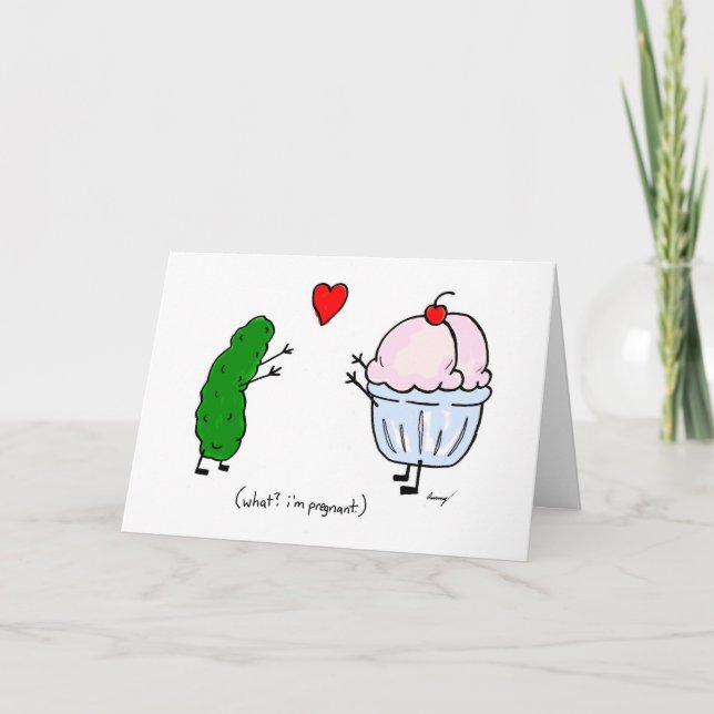 Tarjeta de felicitaciones a Pickle Loves Ice Cream (Anverso)