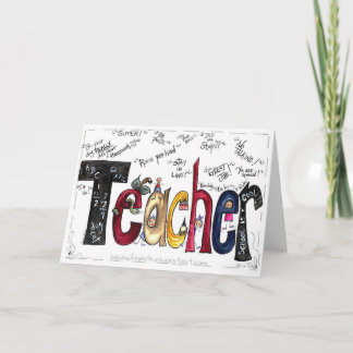 Tarjeta de felicitaciones a profesores