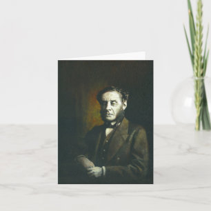 Tarjeta de felicitaciones a Wolfman victoriano