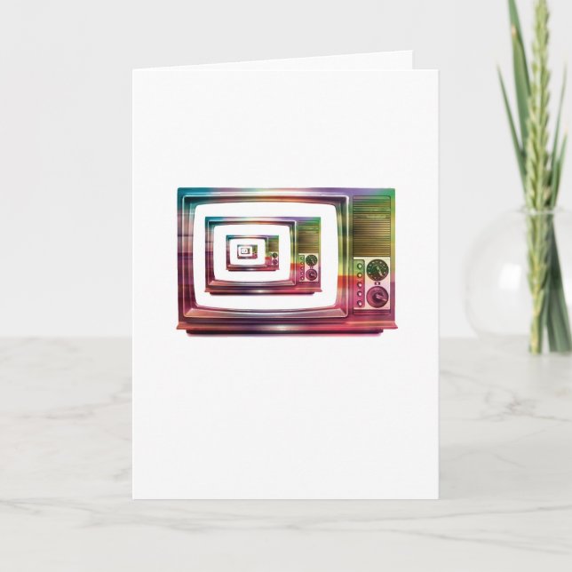Tarjeta de felicitaciones abstracta de los Arty - (Anverso)