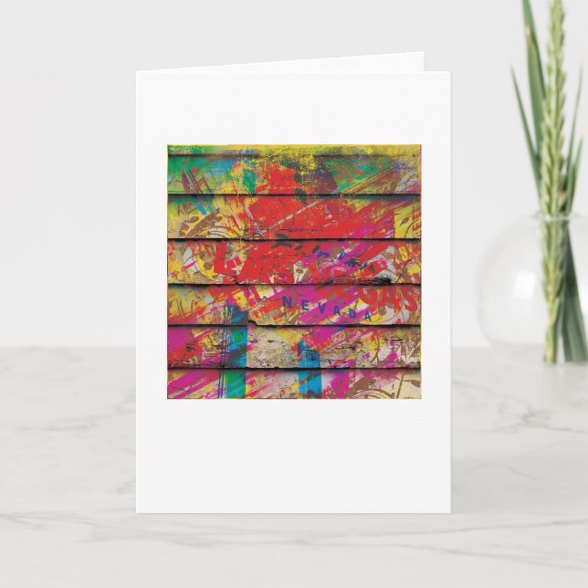 Tarjeta de felicitaciones abstracta de los Arty - (Anverso)