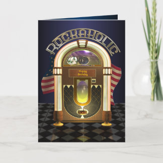 Tarjeta de felicitaciones adaptable de Rockaholic