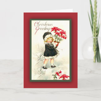 Tarjeta de felicitaciones adorable del navidad del