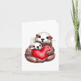 Tarjeta de Felicitaciones Adorablemente Nutria