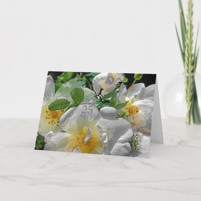 Tarjeta de felicitaciones al 25° aniversario del B (Anverso)