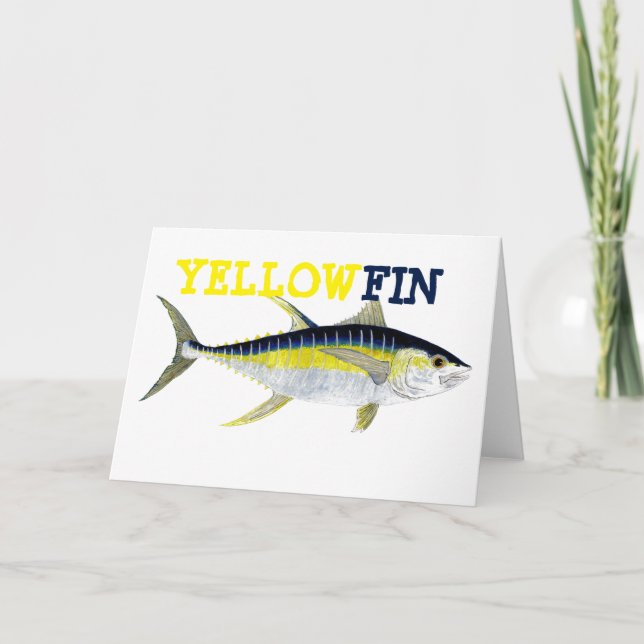 Tarjeta de felicitaciones al atún de Yellowfin (Anverso)