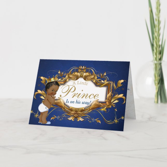 Tarjeta de felicitaciones al príncipe africano rea (Anverso)
