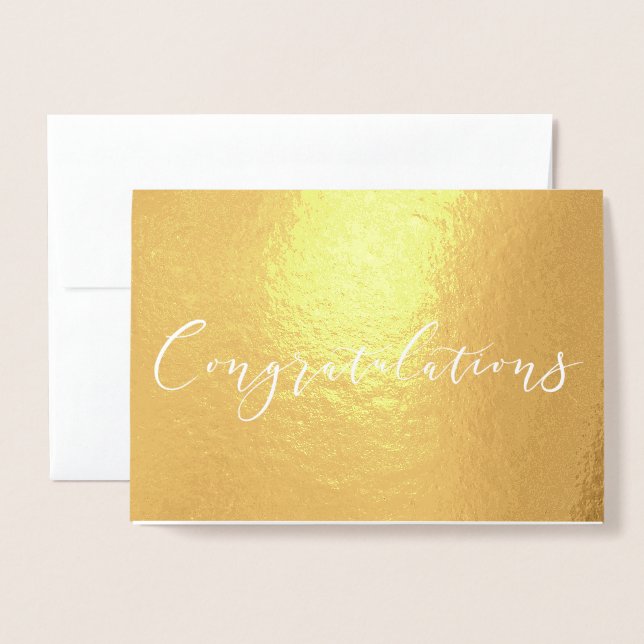 Tarjeta de felicitaciones al Relieve metalizado do (Anverso con sobre)
