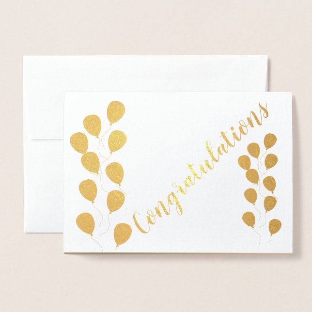 Tarjeta de felicitaciones al Relieve metalizado do (Anverso con sobre)