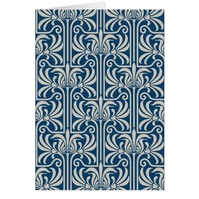 Tarjeta de felicitaciones Art Deco (Frente)