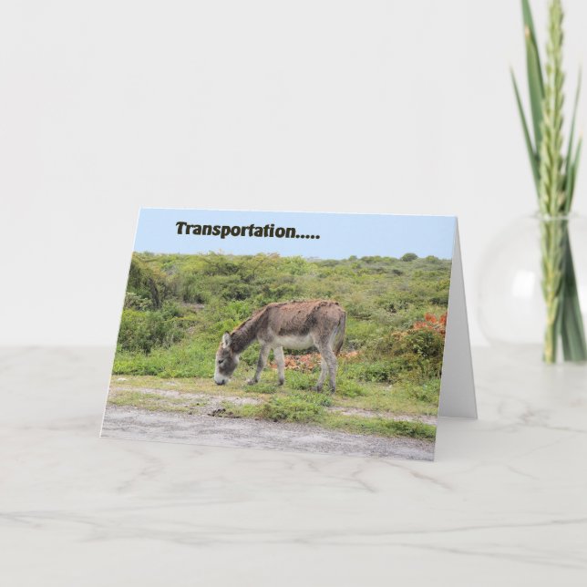 Tarjeta de felicitaciones, auto nuevo (Anverso)